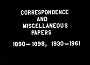 Correspondence and miscellaneous papers, 1890-1961