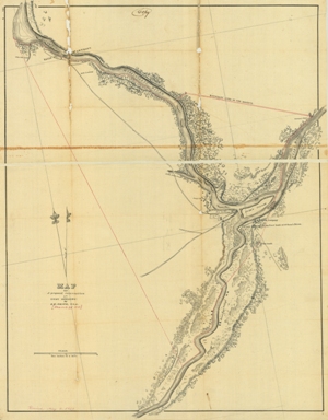 A map of a proposed reservation at Fort Snelling