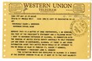 Telegram to Governor  Elmer L. Andersen from U.S. Attorney General Robert Kennedy, May 21, 1961