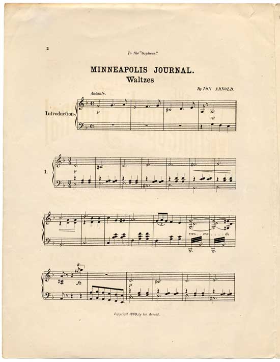 Page 2 of  The Minneapolis Journal Waltzes