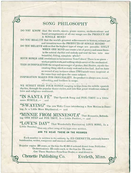 Back cover of  Minnie from Minnesota