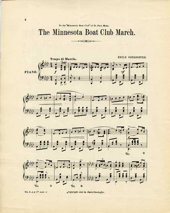 Page 2 of Minnesota Boat Club march