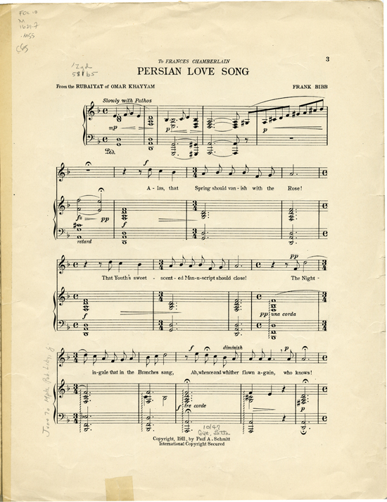 Page 3 of Persian love song