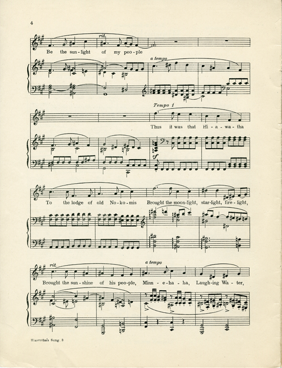 Page 4 of  Hiawatha songs, Op. 10