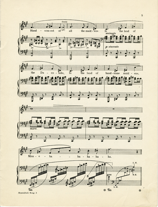 Page 5 of  Hiawatha songs, Op. 10