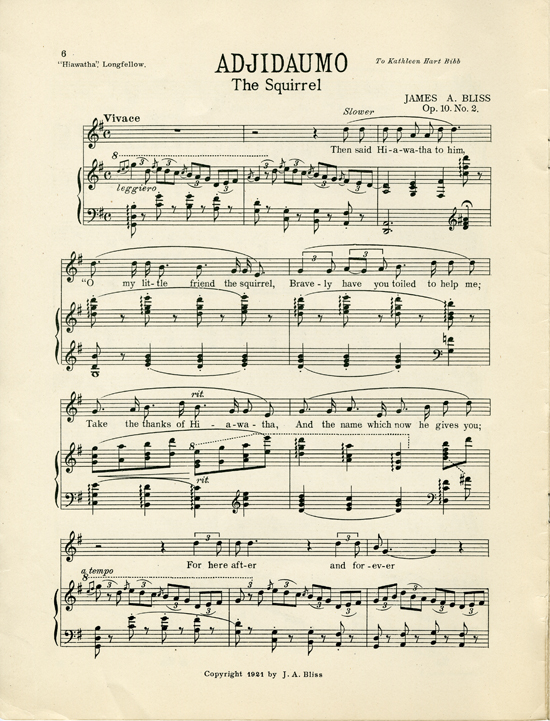 Page 6 of  Hiawatha songs, Op. 10