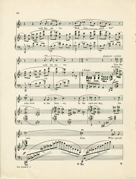 Page 10 of  Hiawatha songs, Op. 10