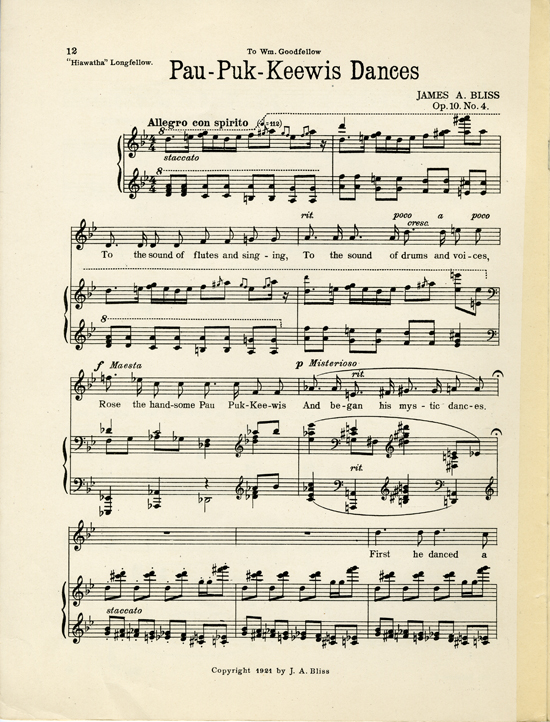 Page 12 of  Hiawatha songs, Op. 10