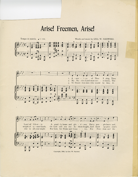 Page 2 of  Arise! Freemen arise!