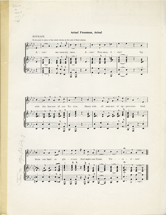 Page 3 of  Arise! Freemen arise!