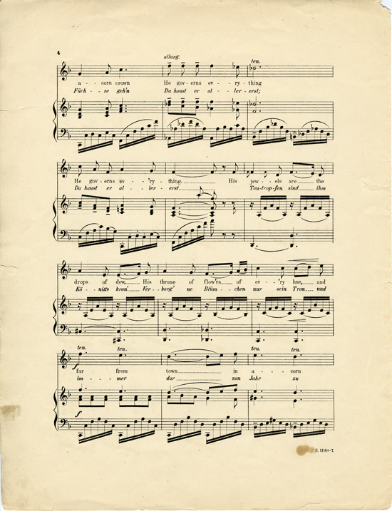 Page 4 of  The brownie king (Der Gnomen Fürst) : song for medium voice