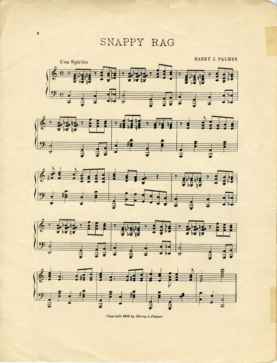 Page 2 of  Snappy rag : a ragged twostep