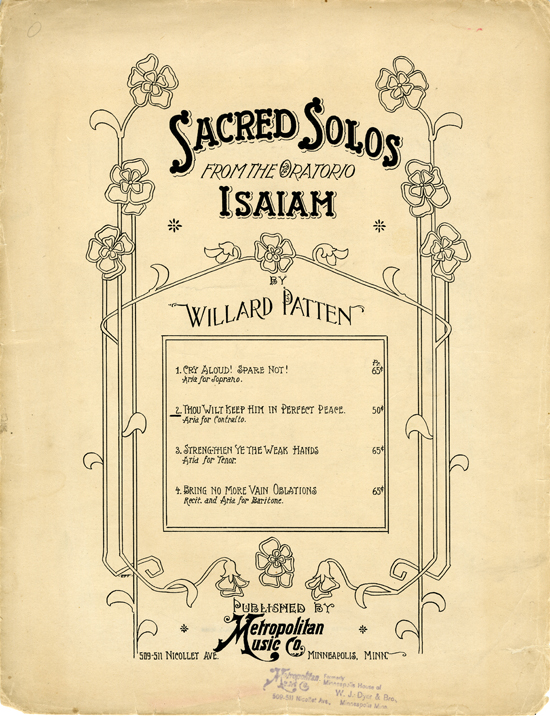 Front cover of  Thou wilt keep him in perfect peace : aria for contralto