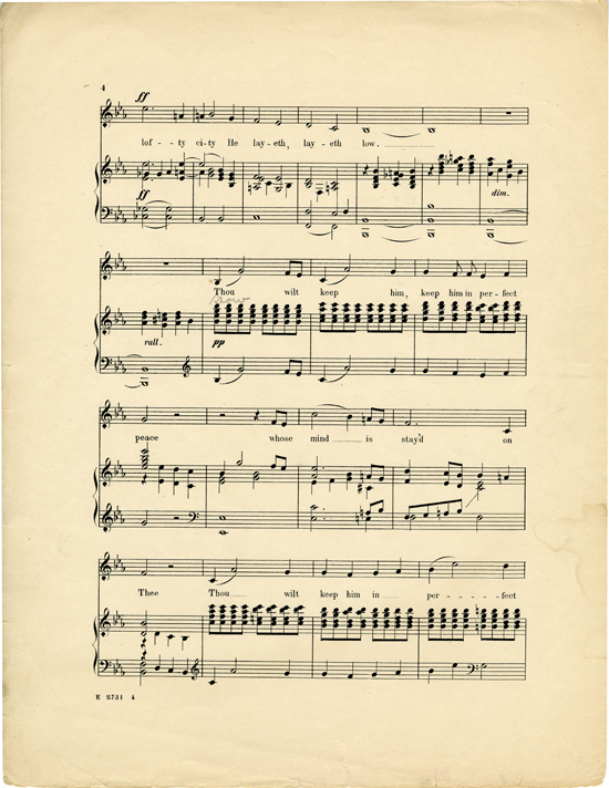 Page 4 of  Thou wilt keep him in perfect peace : aria for contralto