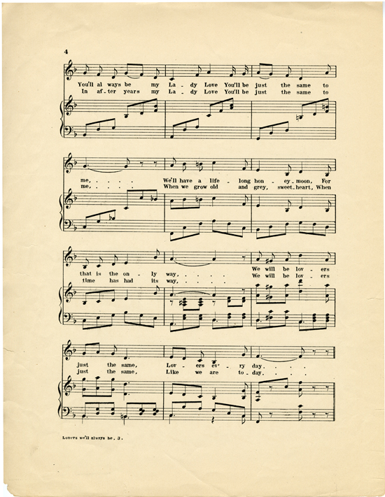 Page 4 of  Lovers we'll always be