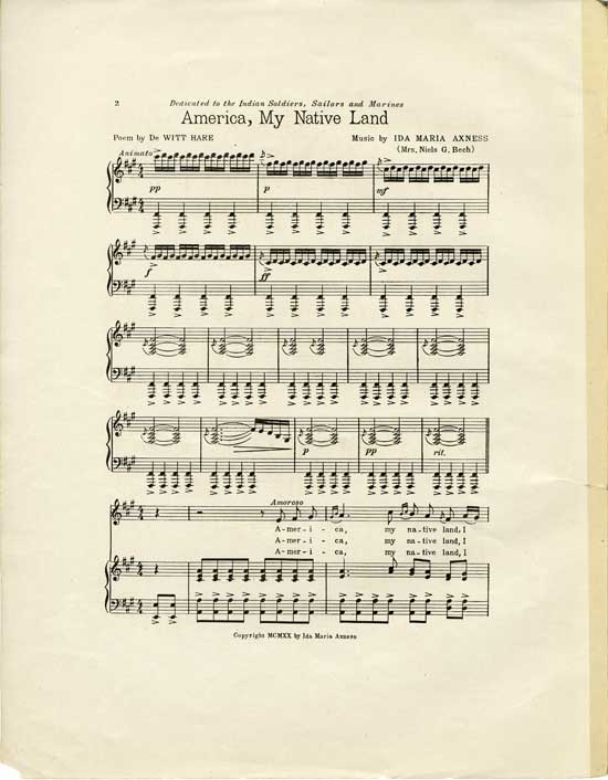 Page 2 of  America, my native land