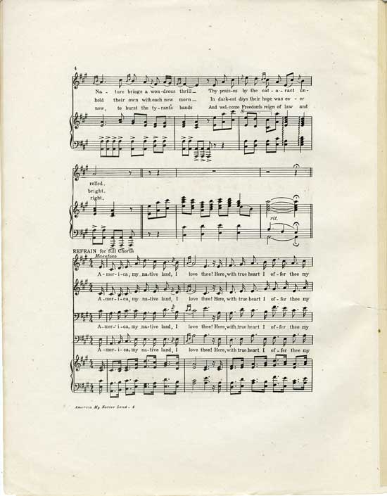 Page 4 of  America, my native land
