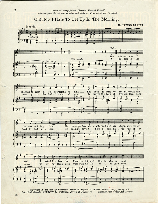 page 2 of  Oh! How I hate to get up in the morning