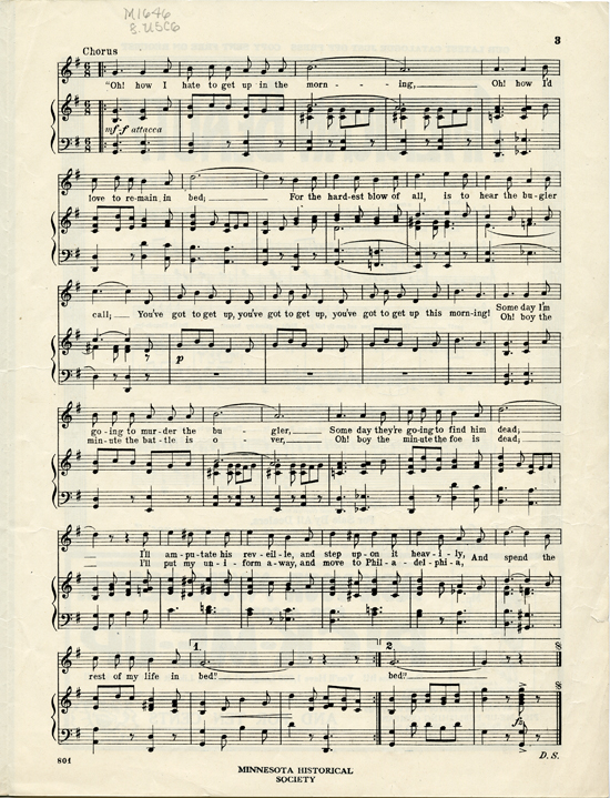 page 3 of  Oh! How I hate to get up in the morning