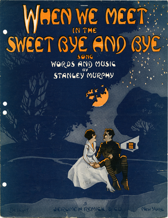 Cover page of  When we meet in the sweet bye and bye : song