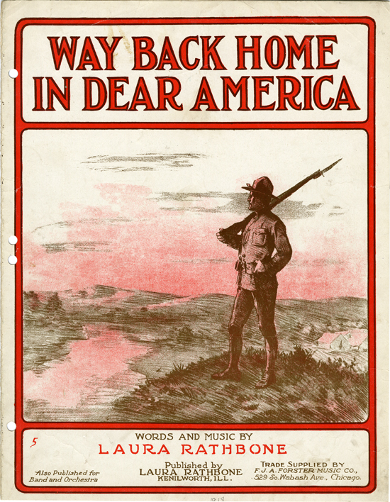 Cover page of  Way back home in dear America