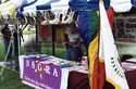 North Star Gay Rodeo Association booth at the GLBT Pride celebration, Loring Park, Minneapolis, June 1994