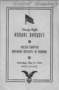 Programs for speeches for which there are no texts, 1942-1944