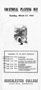Careers in National Service: Politics: Vocational Planning Day, Macalester College, St. Paul, Minnesota (no text), March 27, 1945