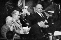 Humphrey preparing to deliver his Civil Rights Speech at the DNC, July 14, 1948