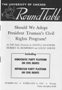 Should We Adopt President Truman's Civil Rights Program? Roundtable, NBC radio program, University of Chicago, February 6, 1949