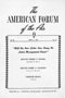 Will the New Labor Law Bring Us Labor-Management Peace?, American Forum radio program, April 11, 1949