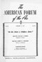 American Forum of the Air broadcast, Do We Want a Welfare State?, September 19, 1949