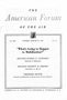 American Forum of the Air: Mobilization (radio), August 16, 1951