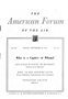American Forum of the Air (radio, TV), Washington, D.C., September 28, 1952