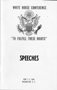 White House Conference, To Fulfill These Rights, Washington, D.C., June 1, 1966