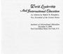 Institute of International Education, New York, New York, December 6, 1966