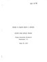 Keynote Urban Affairs Program: George Washington University Symposium, March 30, 1973