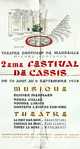 1958 Cassis Festival poster