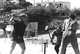 Workers at 1966 Cassis Festival, pounding in stakes