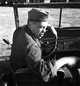 Army photographs, Tank Destroyer Unit: Soldier at steering wheel (1)