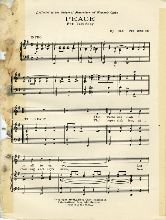 Page 2 of Peace : fox trot song