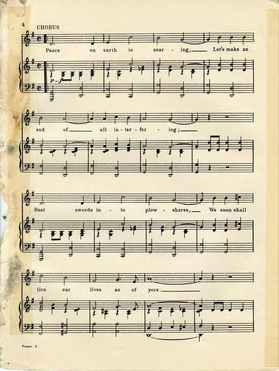 Page 4 of Peace : fox trot song