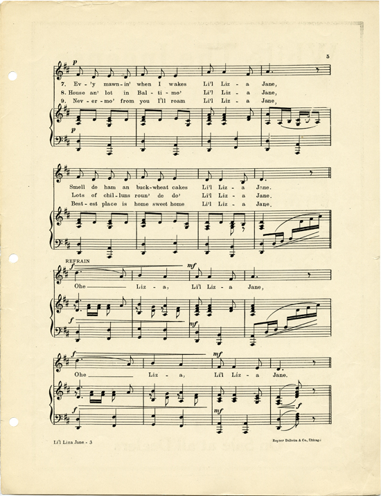 page 5 of  Li'l Liza Jane