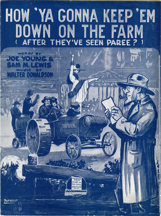 Cover page of  How ya gonna keep 'em down on the farm