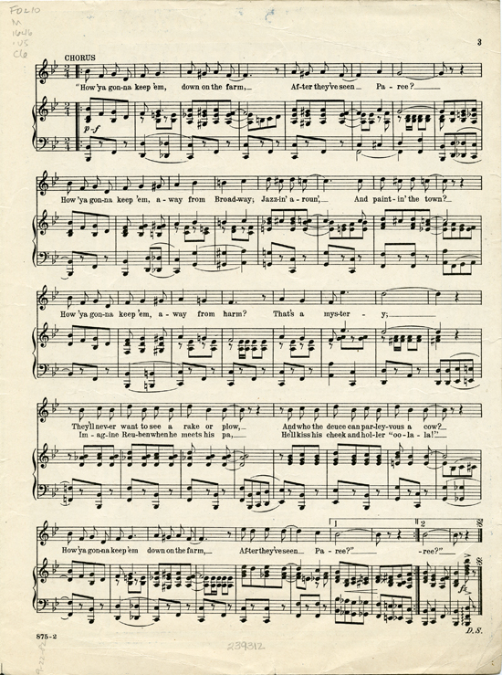 page 3 of  How ya gonna keep 'em down on the farm